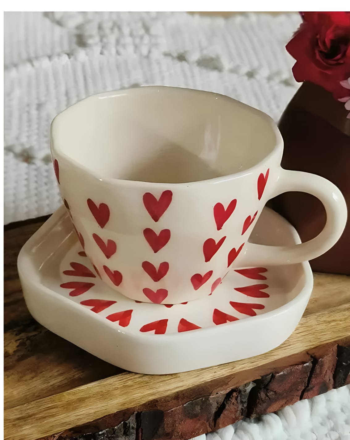 Sweet Cherry Days- Hand Illustrated Mug & Tray set